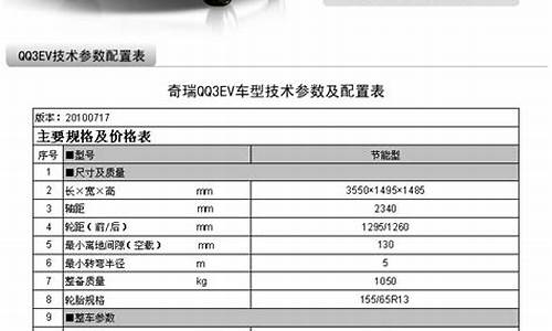 奇瑞电动汽车价格表大全一览表_奇瑞电动汽车价格表大全一览表图