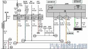 307汽车仪表盘线路图_307汽车仪表盘线路图解